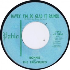 BONNIE AND THE TREASURES Davey, I'm So Glad It Rained / MID AMERICANS Lonely Surfer (Pablo 7014) USA mid-60s 45
